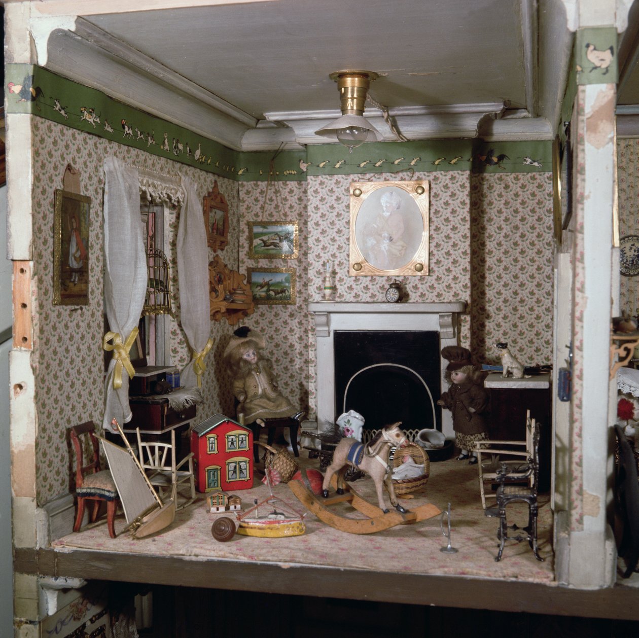 Nursery with toys from Miss Miles House, 1890 by English School