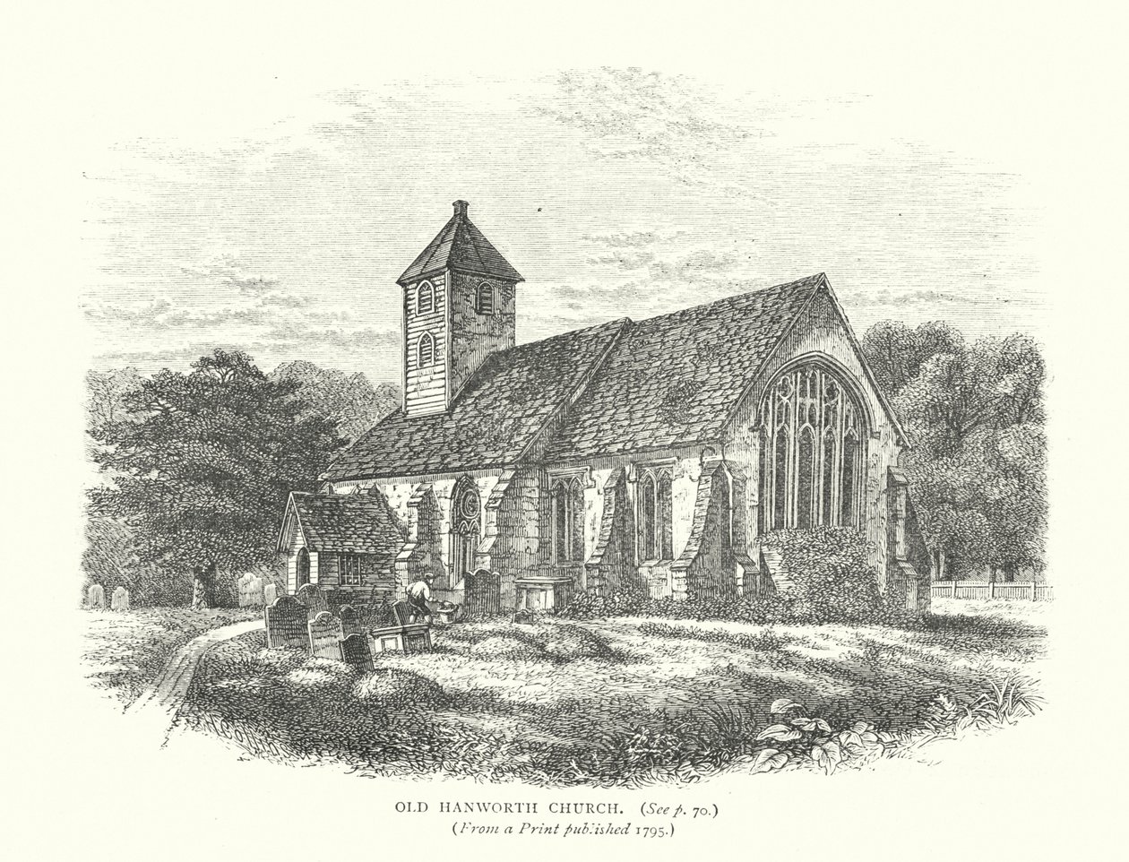 Old Hanworth Church by English School