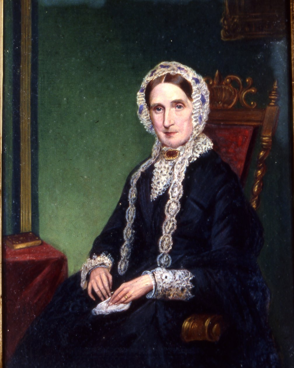 Old Lady in Widows Weeds, c.1850 by English School