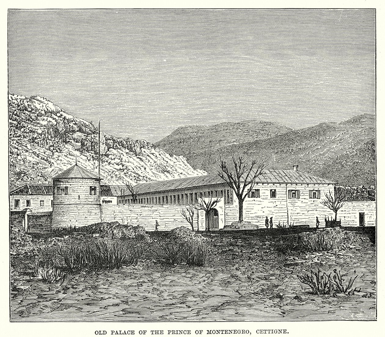 Old Palace of the Prince of Montenegro, Cetinje by English School