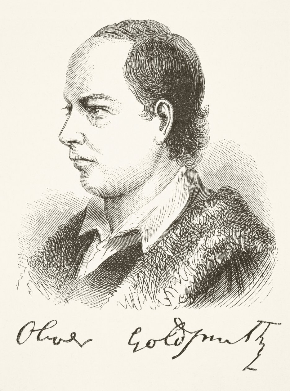 Oliver Goldsmith, from 'The National and Domestic History of England ...