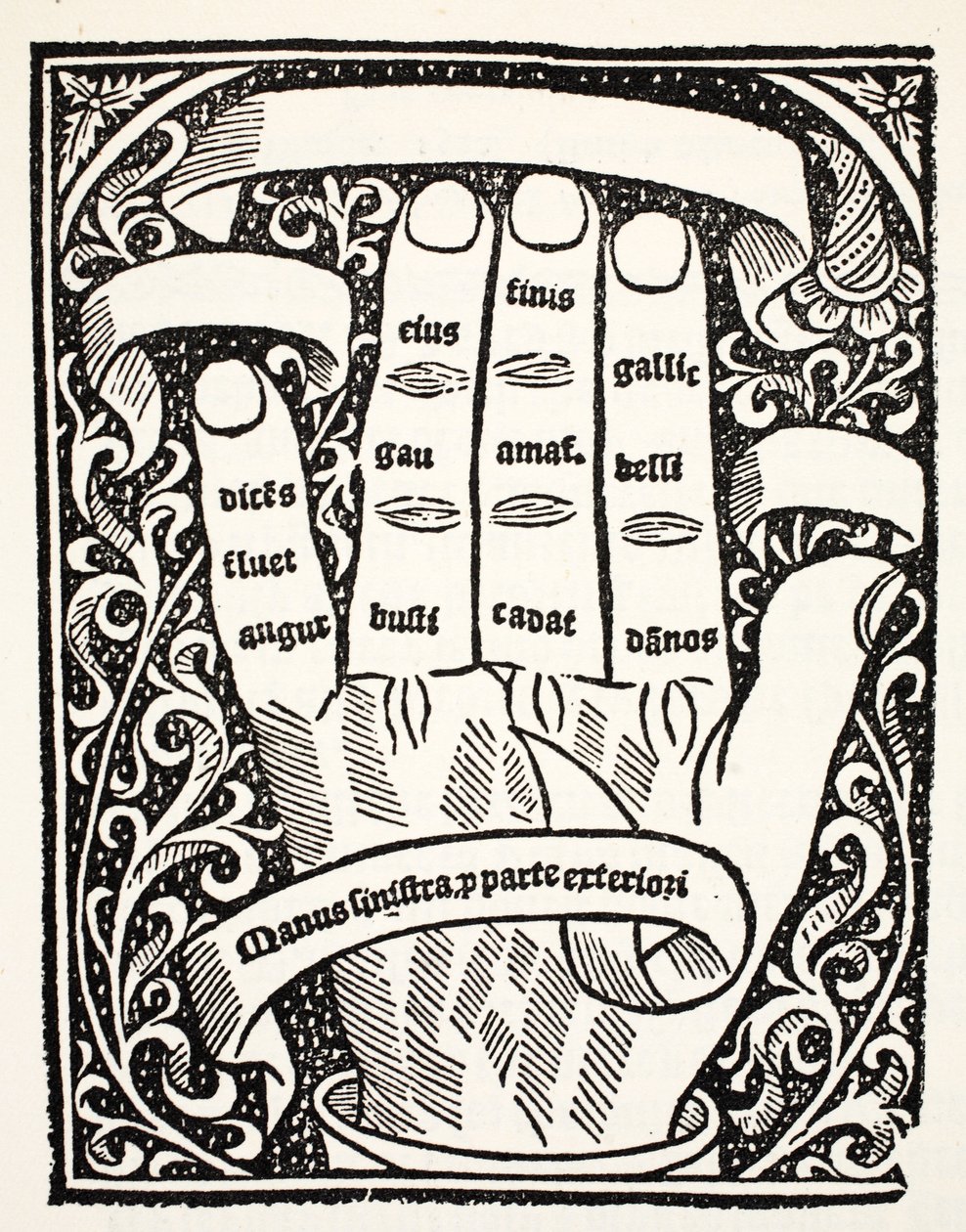 One of the compotus hands from Part II by English School