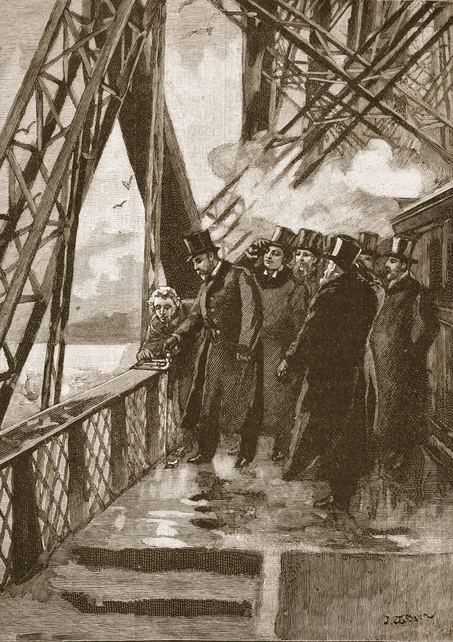 Opening of the Forth Bridge by the Prince of Wales, 4th March, 1890, Illustration from Cassell