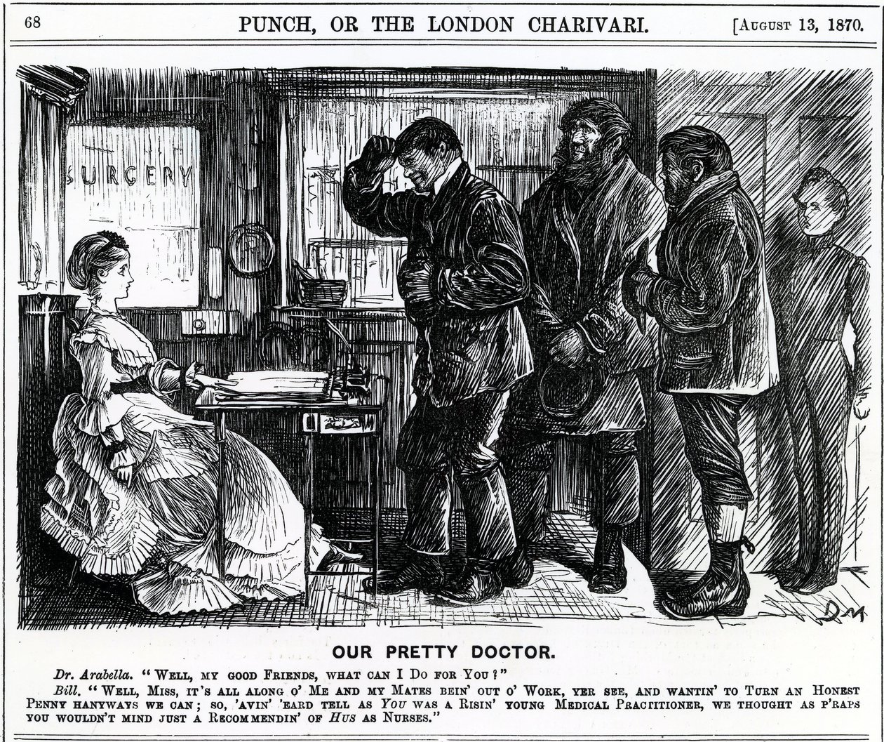 Our Pretty Doctor, published in Punch Magazine by English School