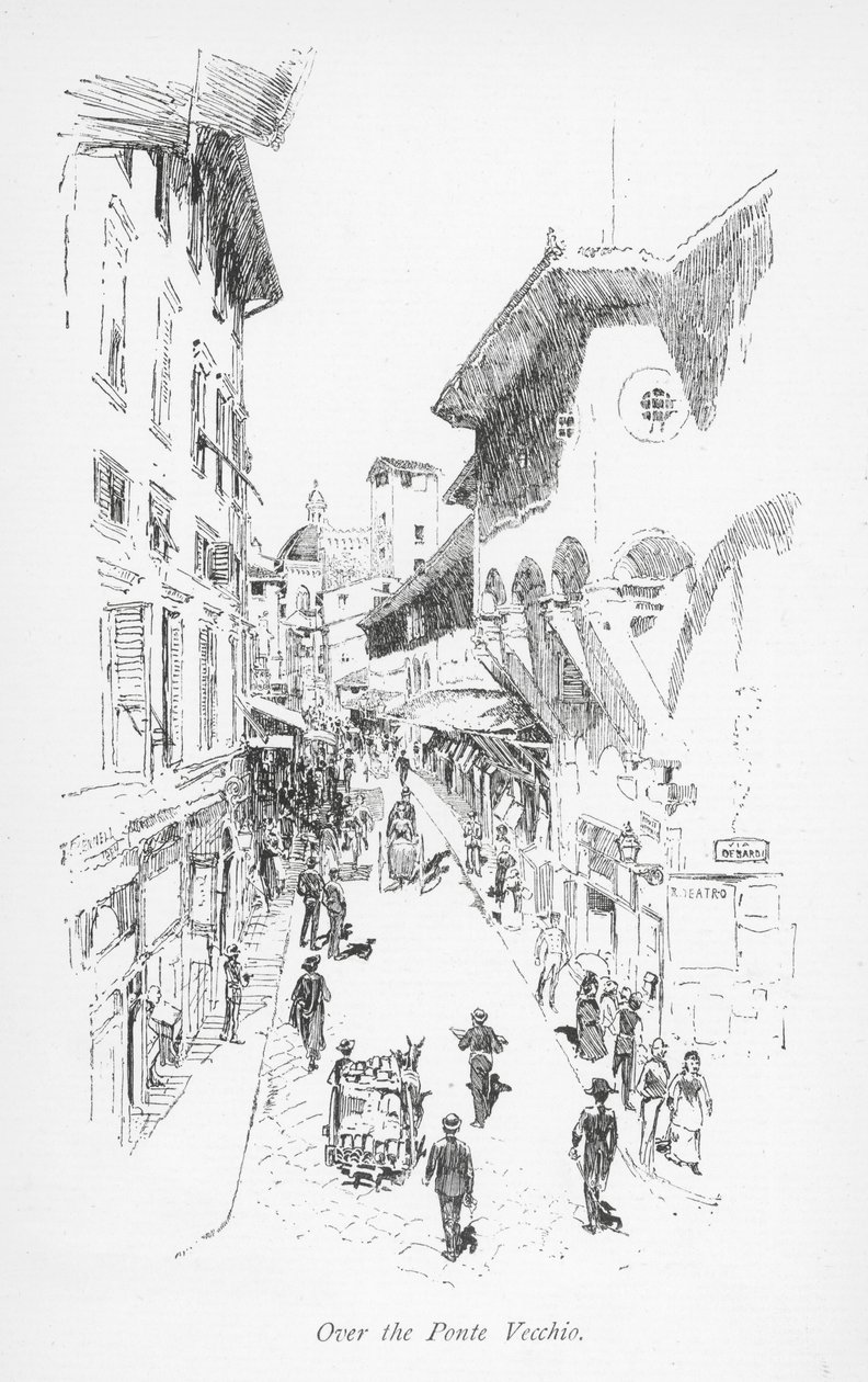 Over the Ponte Vecchio by English School