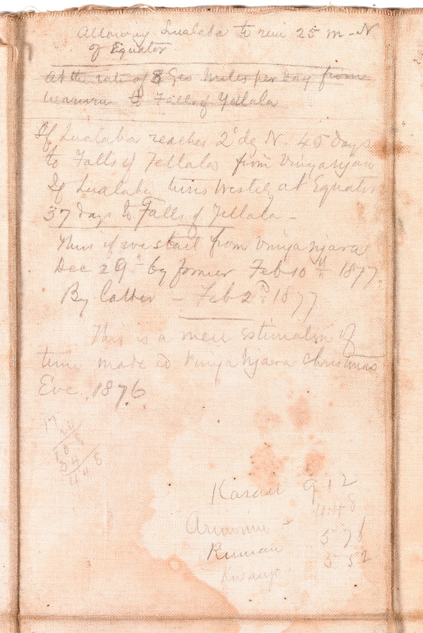 Page from an Album Belonging to Henry Morton Stanley by English School