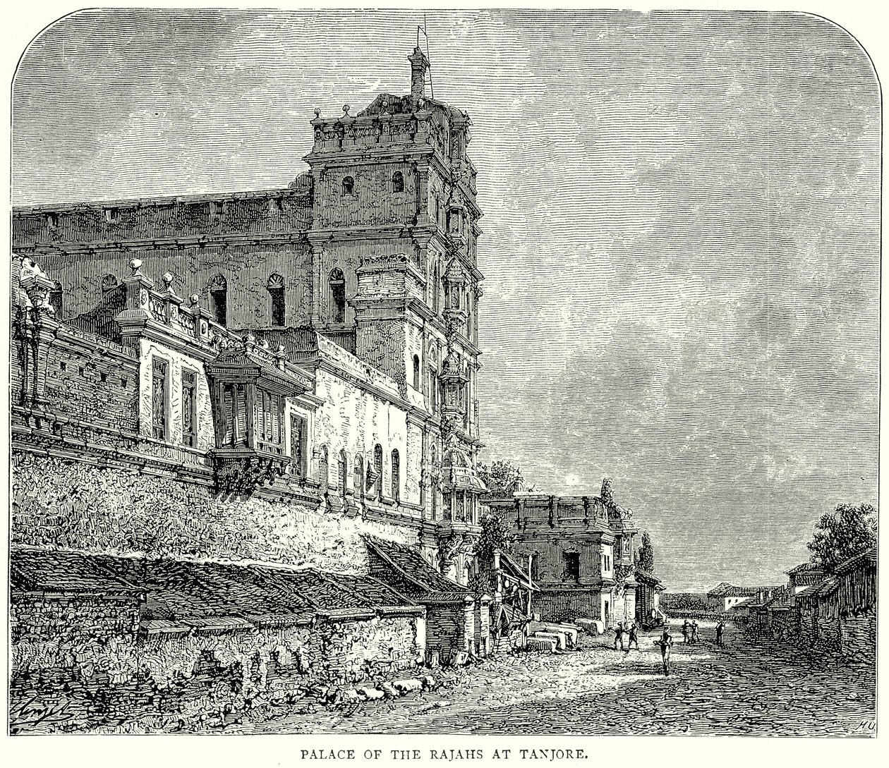 Palace of the Rajahs at Tanjore by English School