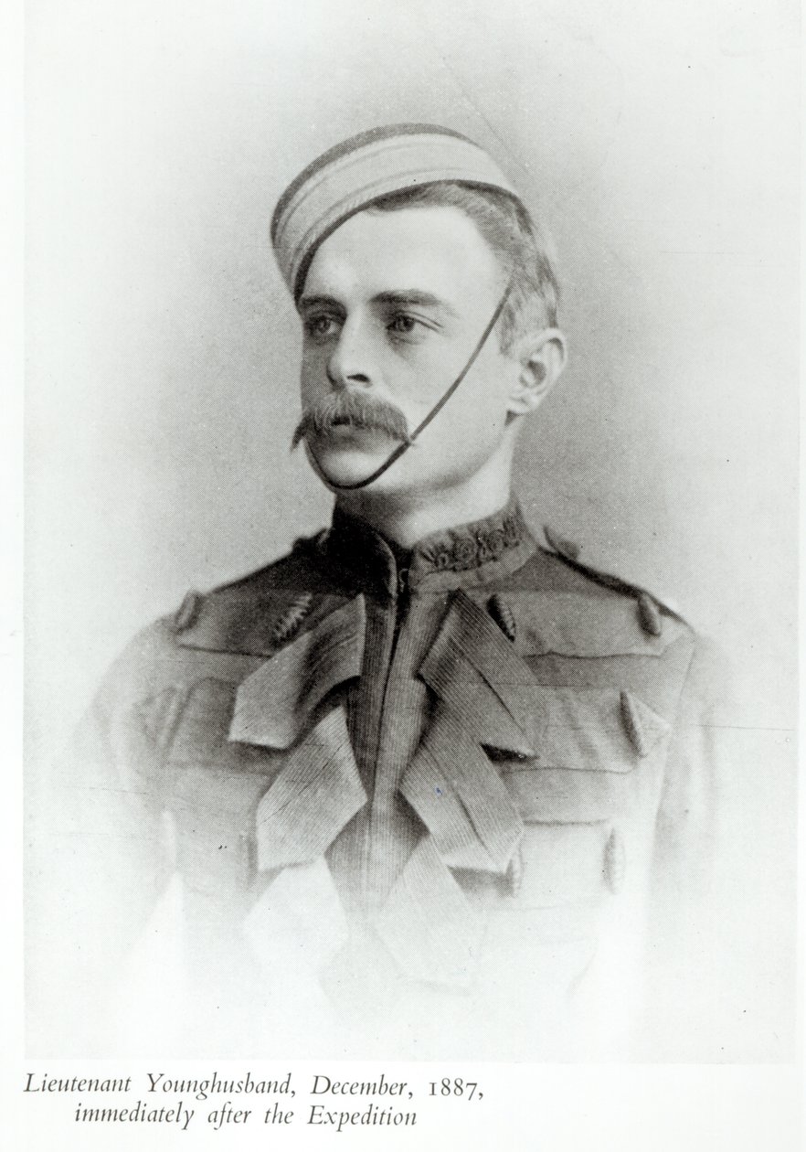 Photograph of Sir Francis Younghusband in 1887 from 