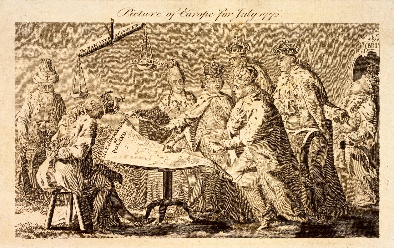 Picture of Europe for July 1772, c.1772 by English School