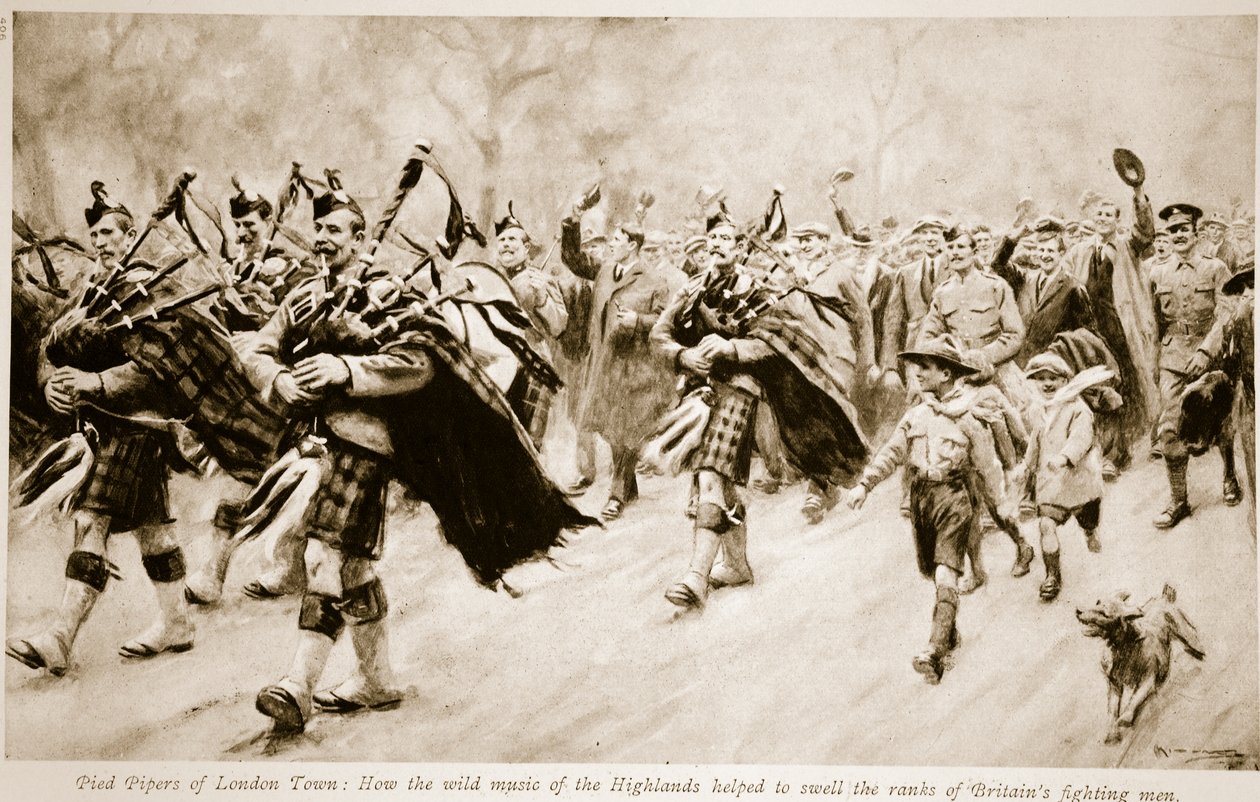 Pied Pipers of London Town: How the wild music of the Highlands helped to swell the ranks of Britain