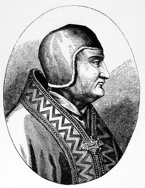 Pope Clement IV, Illustration from Science and Literature in the Middle Ages and the Renaissance, Written and Engraved by Paul Lacroix, 1878 by English School