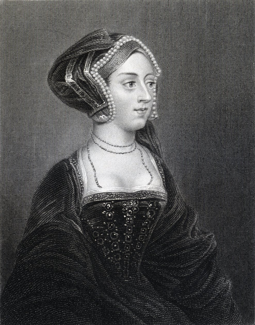 Portrait of Anne Boleyn by English School: Fine art print