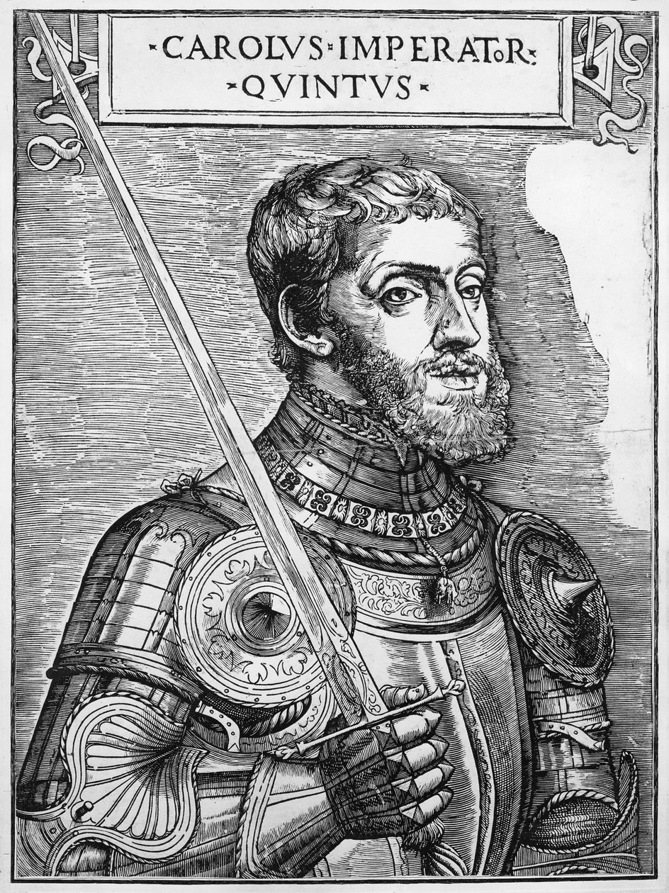 Portrait of Charles V, Holy Roman Emperor by English School