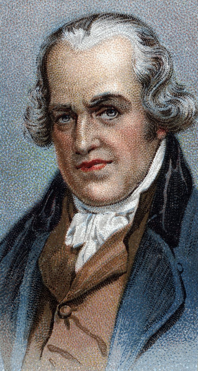 Portrait of James Watt (1736-1819), Scottish engineer - From series Leaders of Men by English School