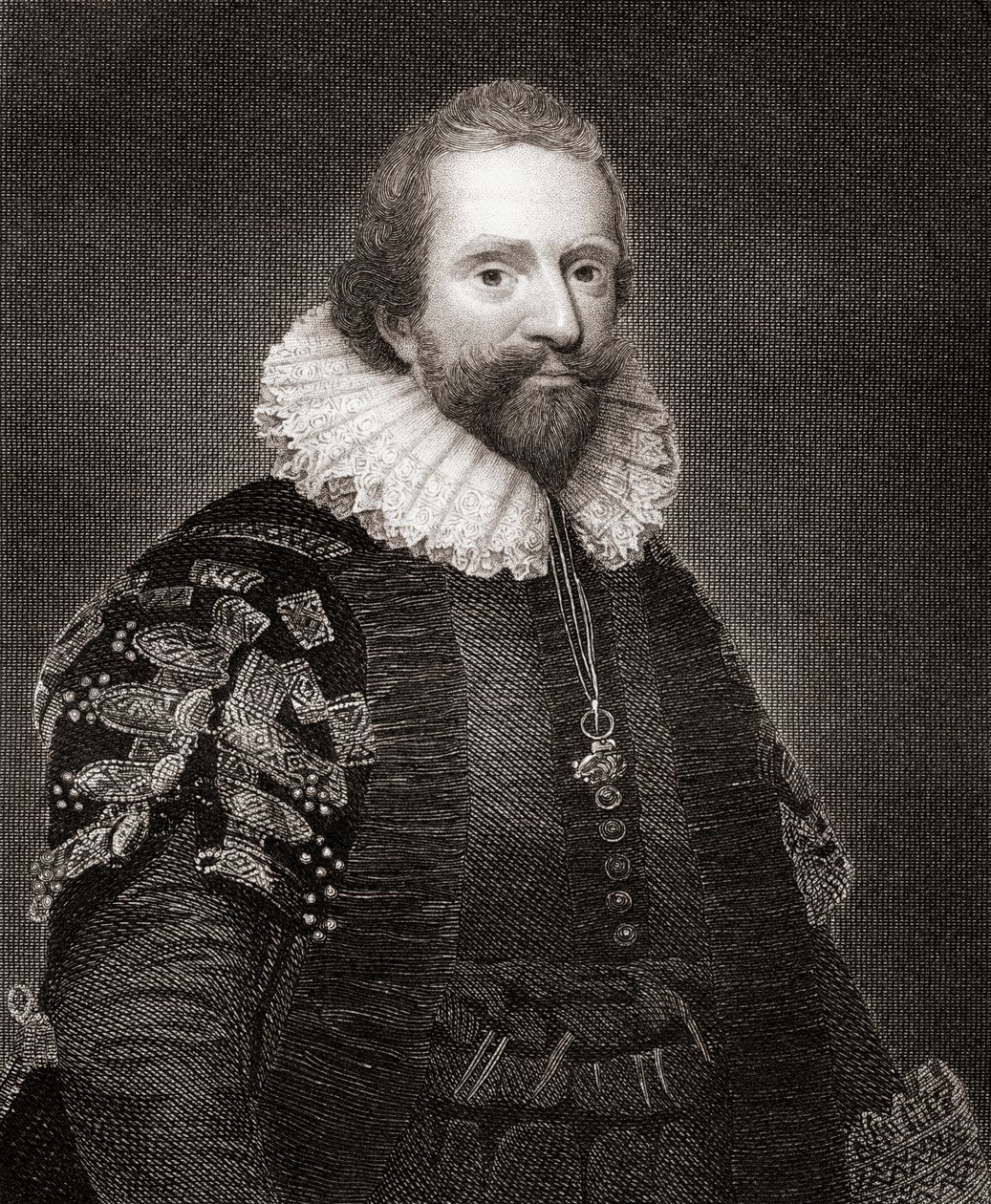 Portrait of Lionel Cranfield, from Lodges British Portraits, 1823 by English School