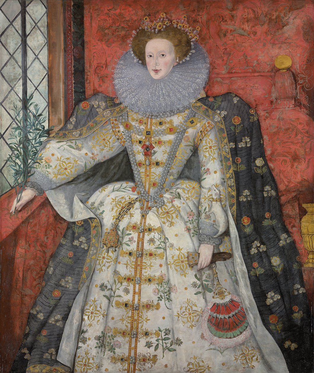 Portrait of Queen Elizabeth I (1533-1603), c.1585-90 by English School