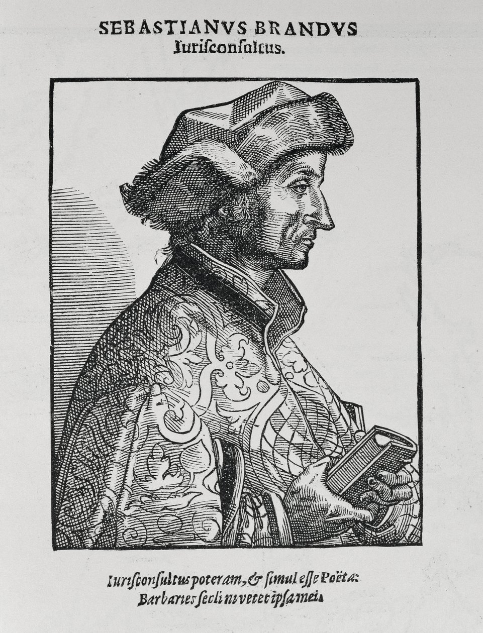 Portrait of Sebastian Brant from The Narrative and Critical History of America, Edited by Justin Winsor by English School