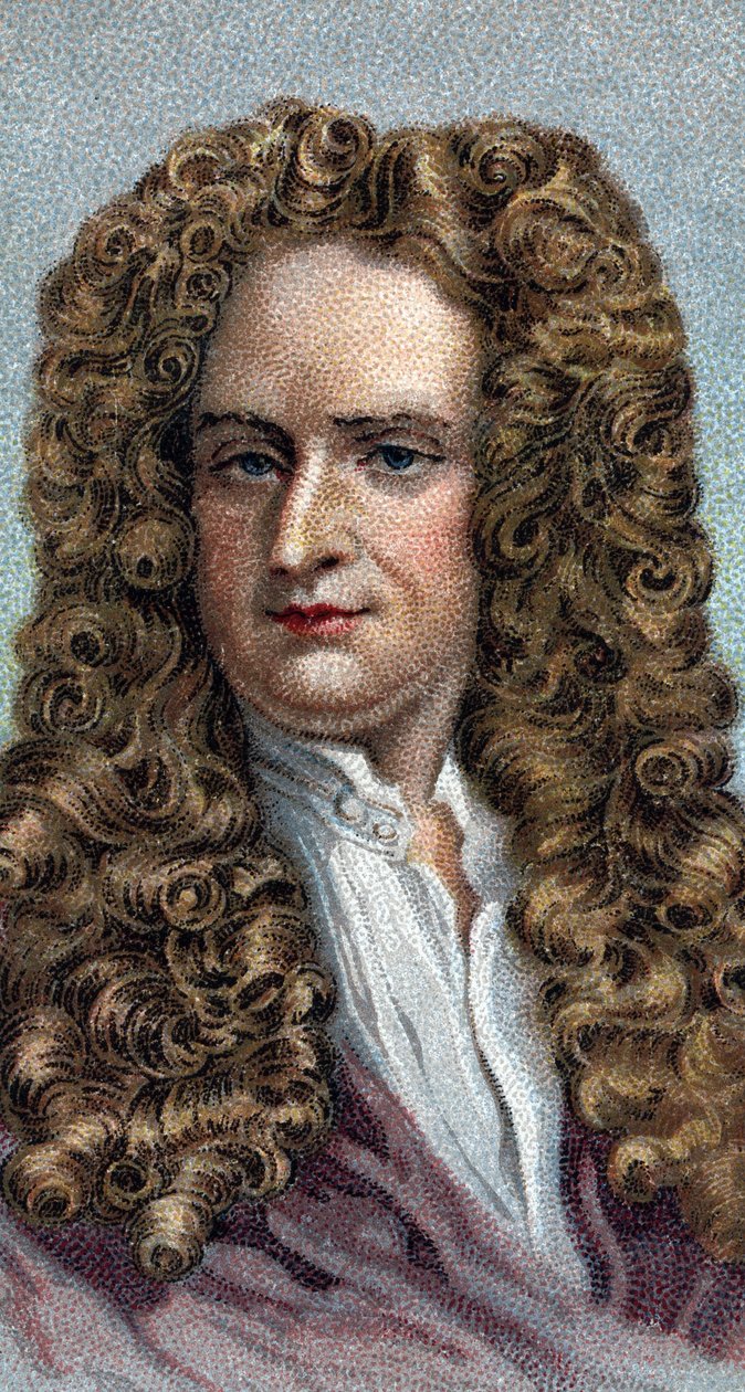Portrait of Sir Isaac Newton 1642-1727, English Physicist and Mathematician - From Series 