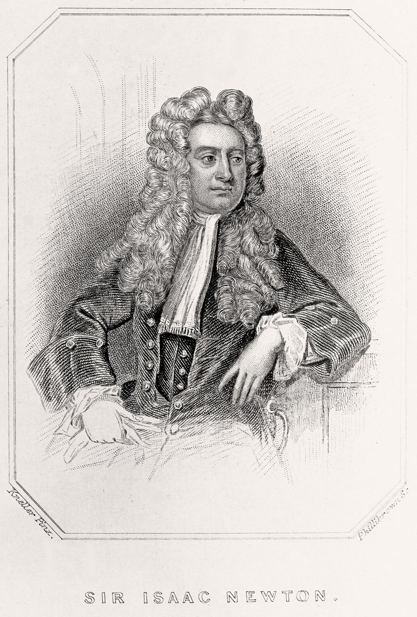 Portrait of Sir Isaac Newton by English School