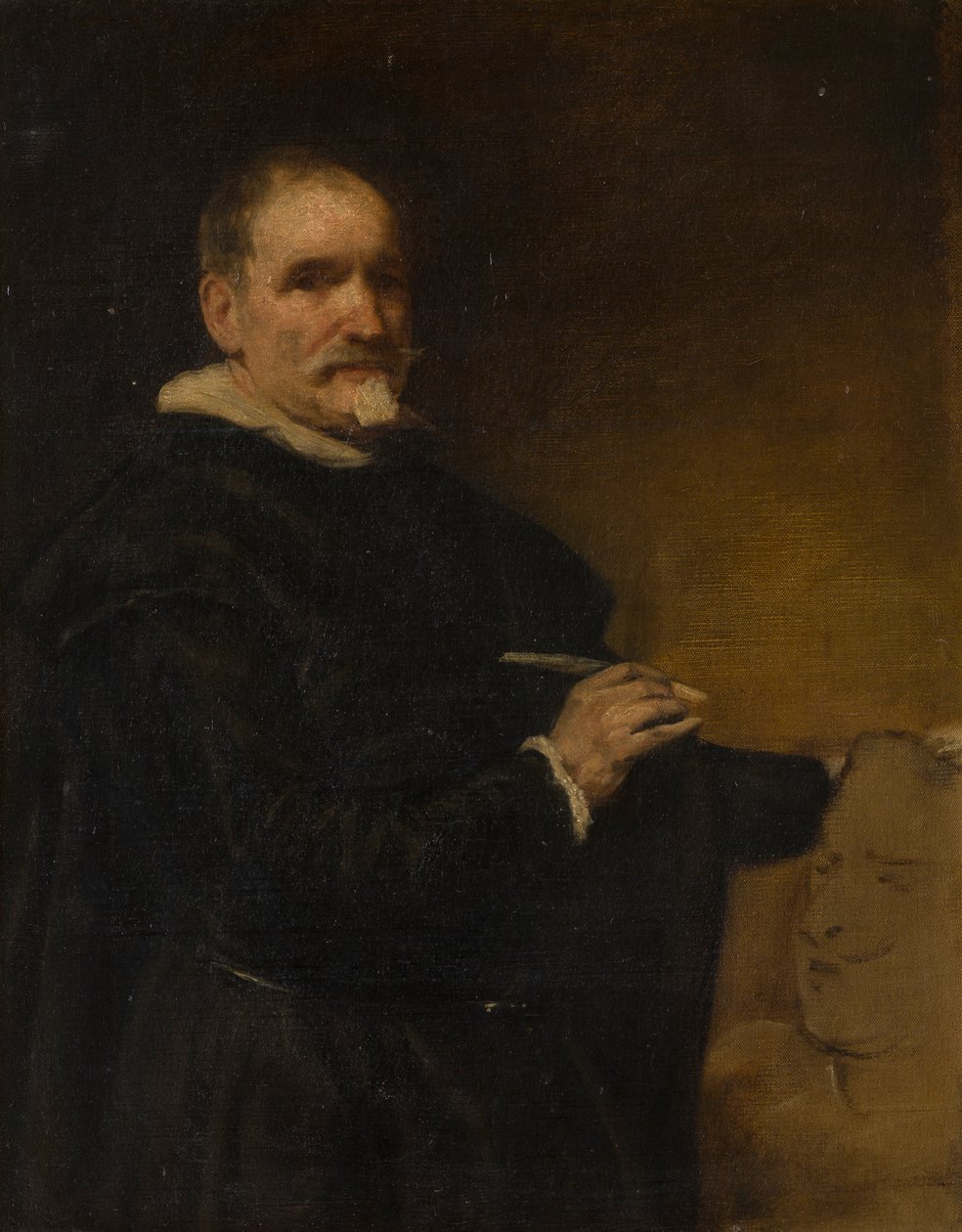 Portrait said to be of Alonso Cano by English School