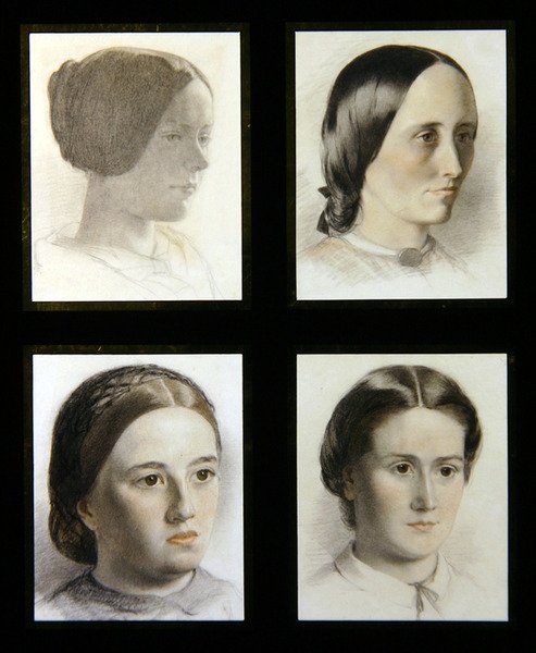 Portraits of young ladies, c.1830 by English School