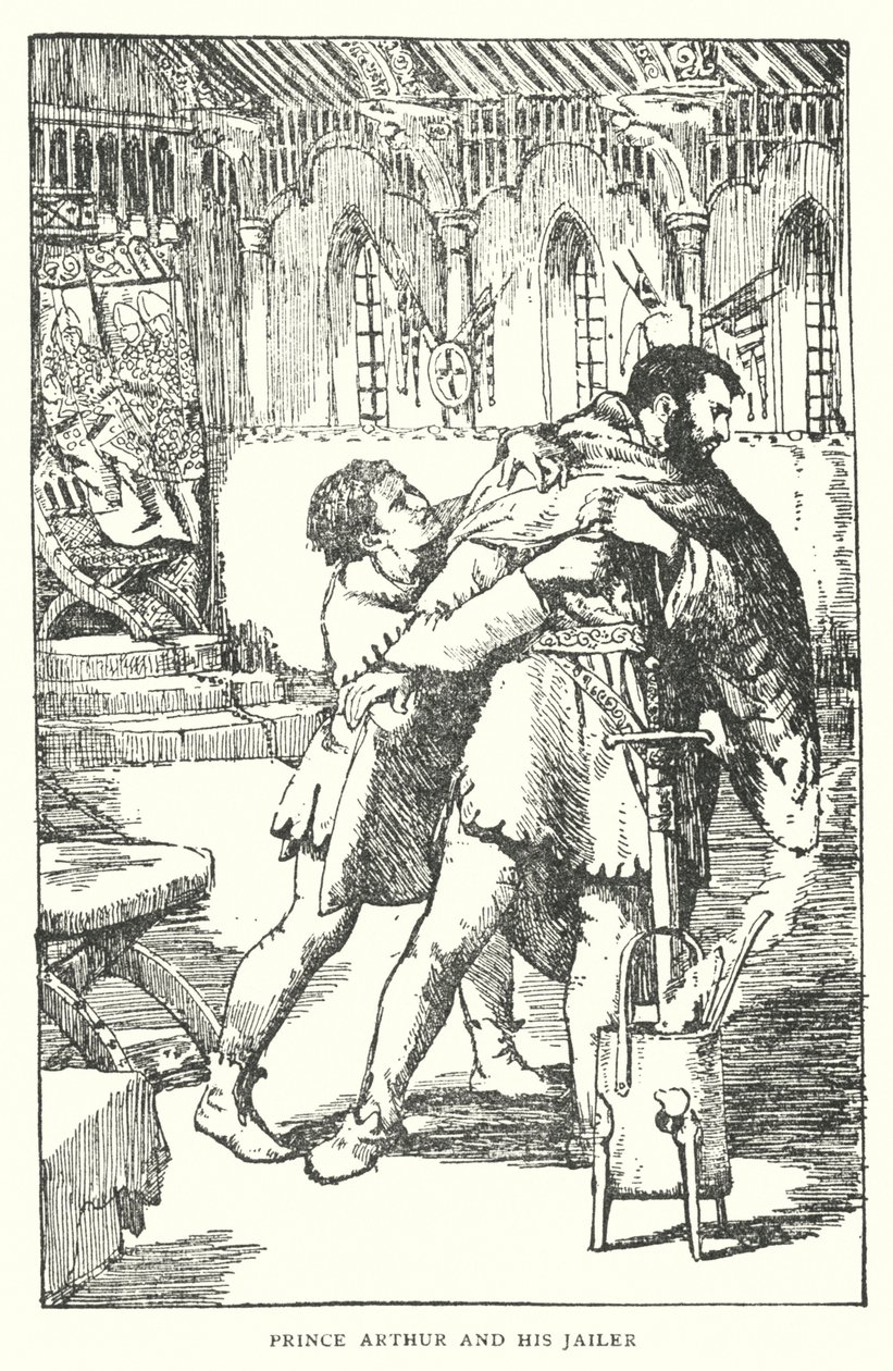 Prince Arthur and His Jailer by English School