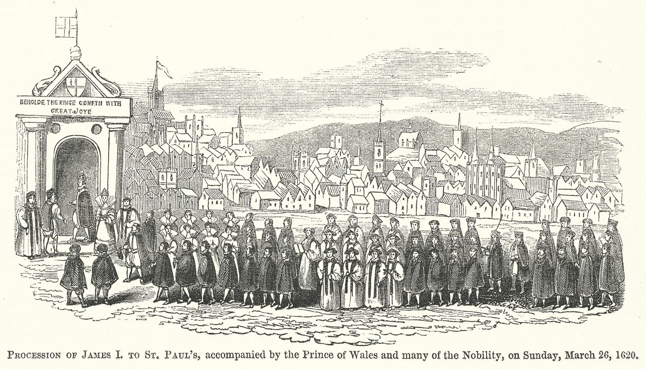 Procession of James I to St Paul