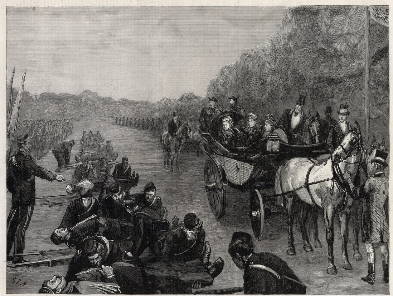 Queen Victoria - The Inspection by Her Majesty the Queen of Colonel Seey