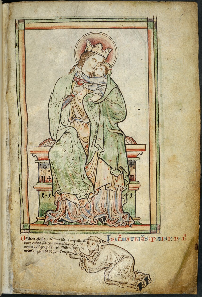 Virgin and Child with artist, illustration from 