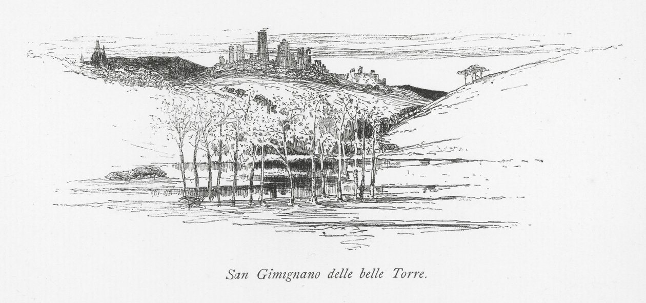 San Gimignano delle belle Torre by English School