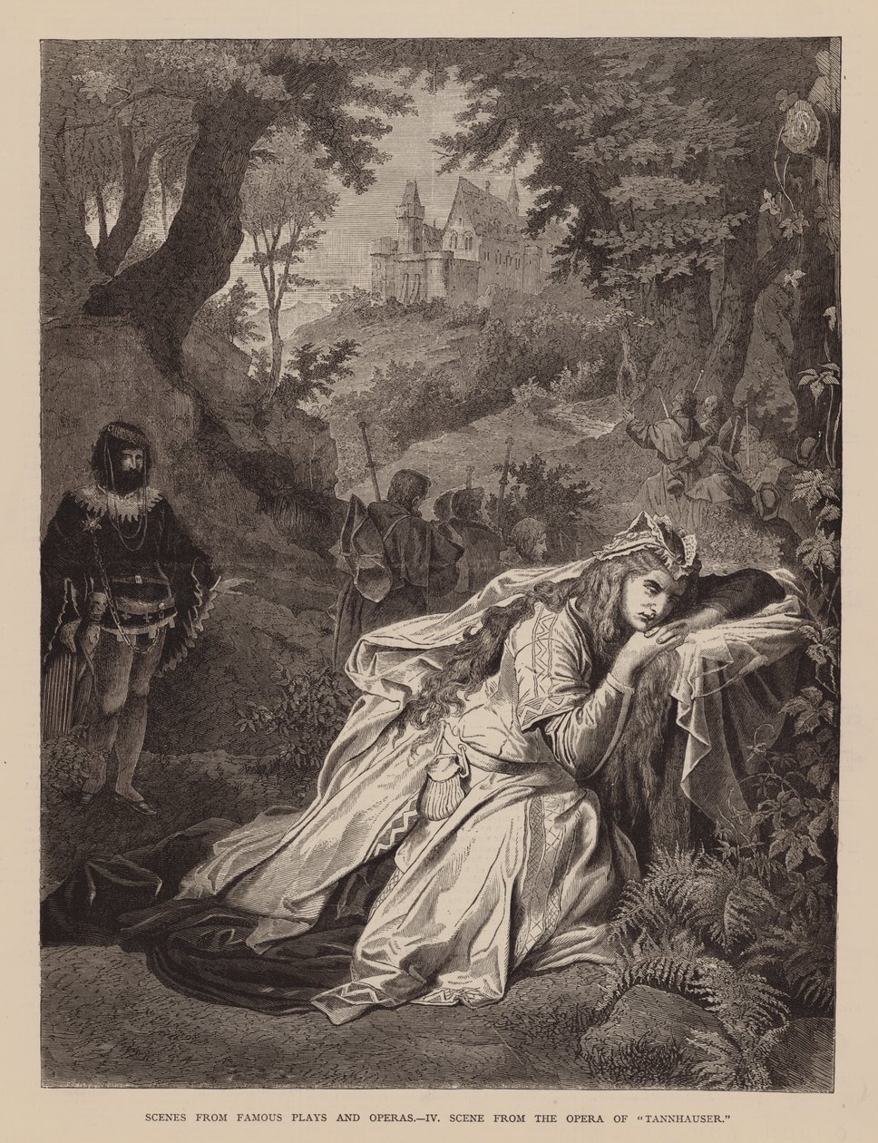 Scenes from Famous Plays and Operas, Scene from the Opera of Tannhauser by English School
