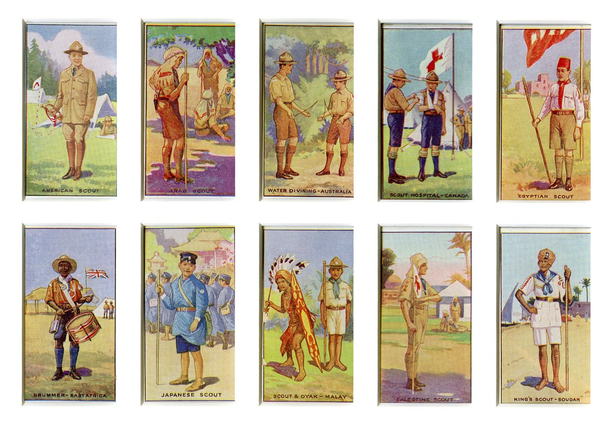 Scouts from around the World, 1923 by English School