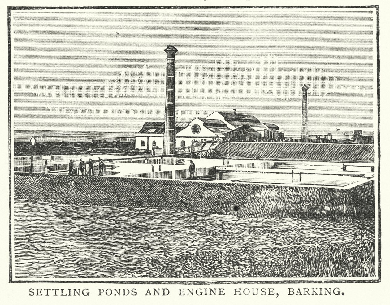 Settling Ponds and Engine House, Barking by English School