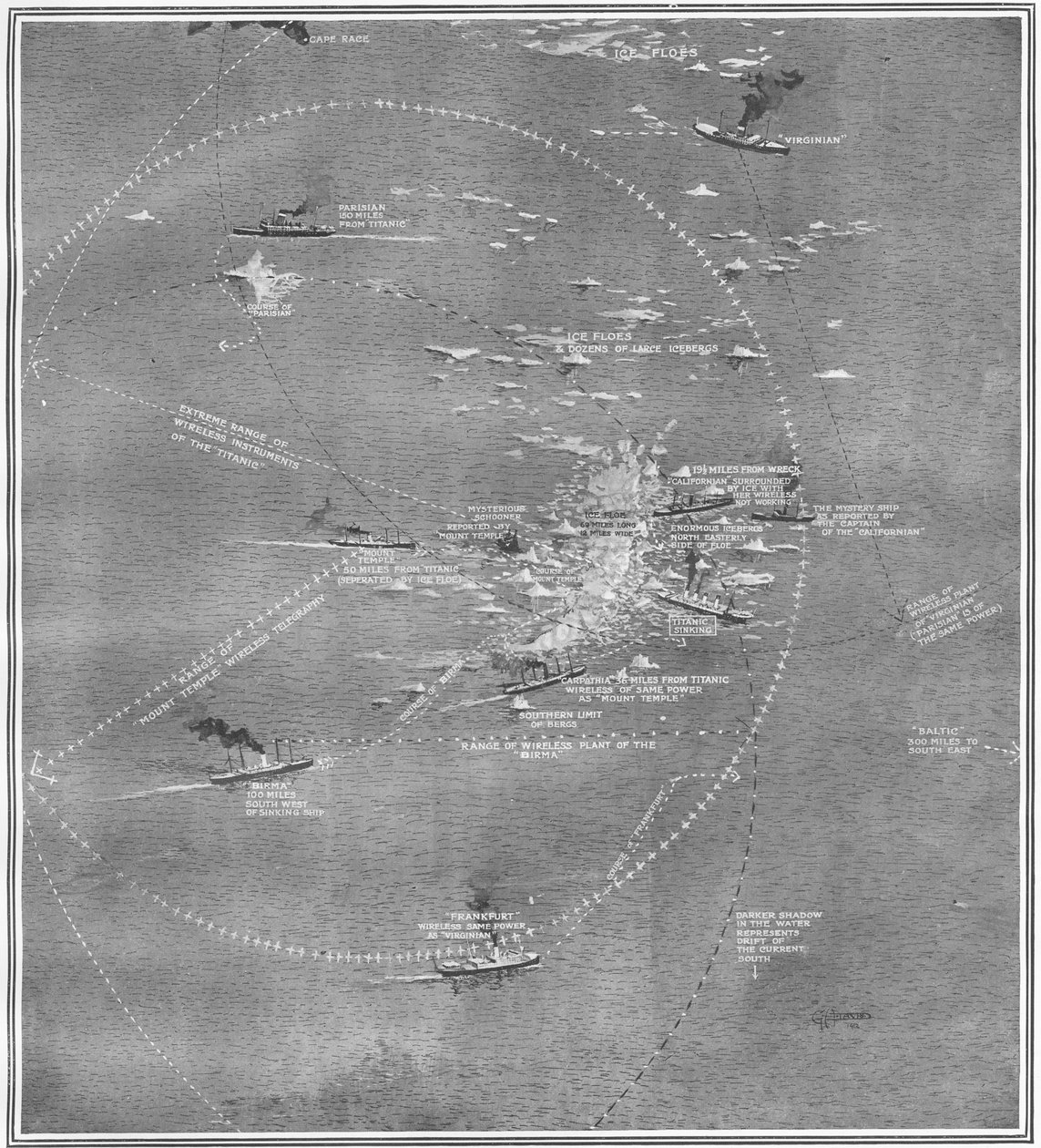 Ships which might have rescued everyone on the Titanic if events had only been a little different, from 