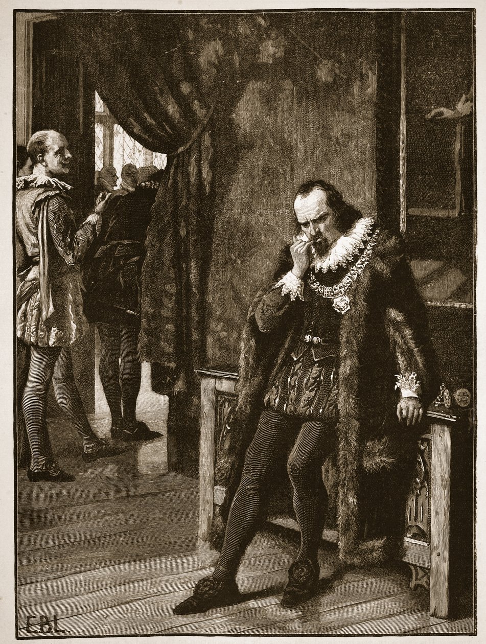 Sir Francis Bacon Waiting an Audience of Buckingham, Illustration from Cassell