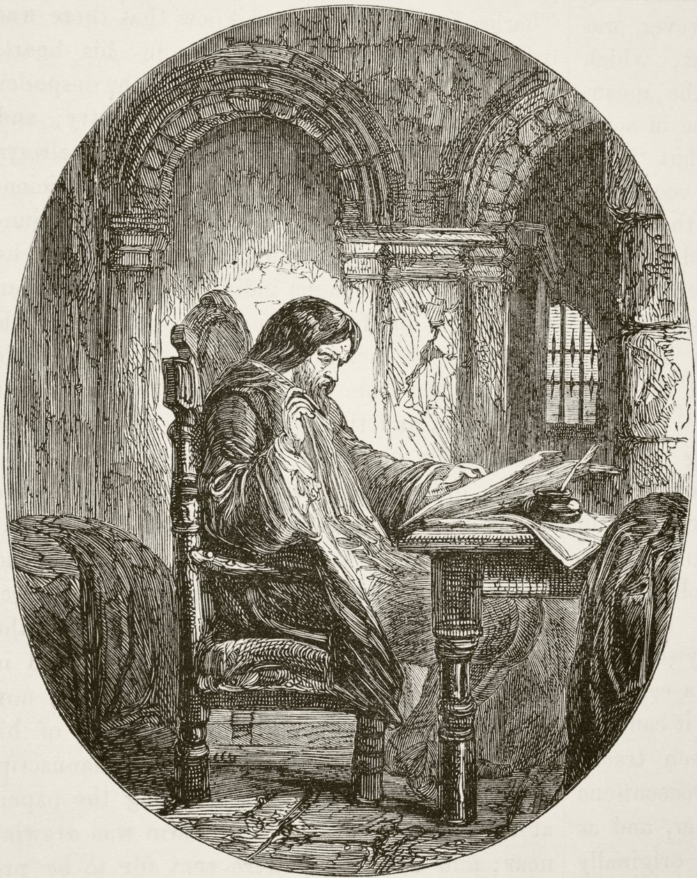 Sir John Eliot in prison, from 