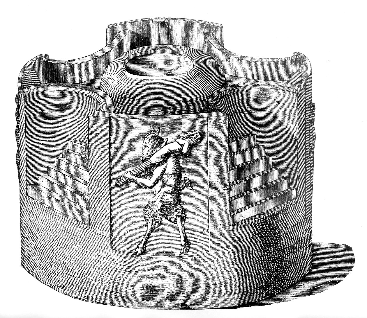 Small portable temple dedicated to the worship of Priapus by English School