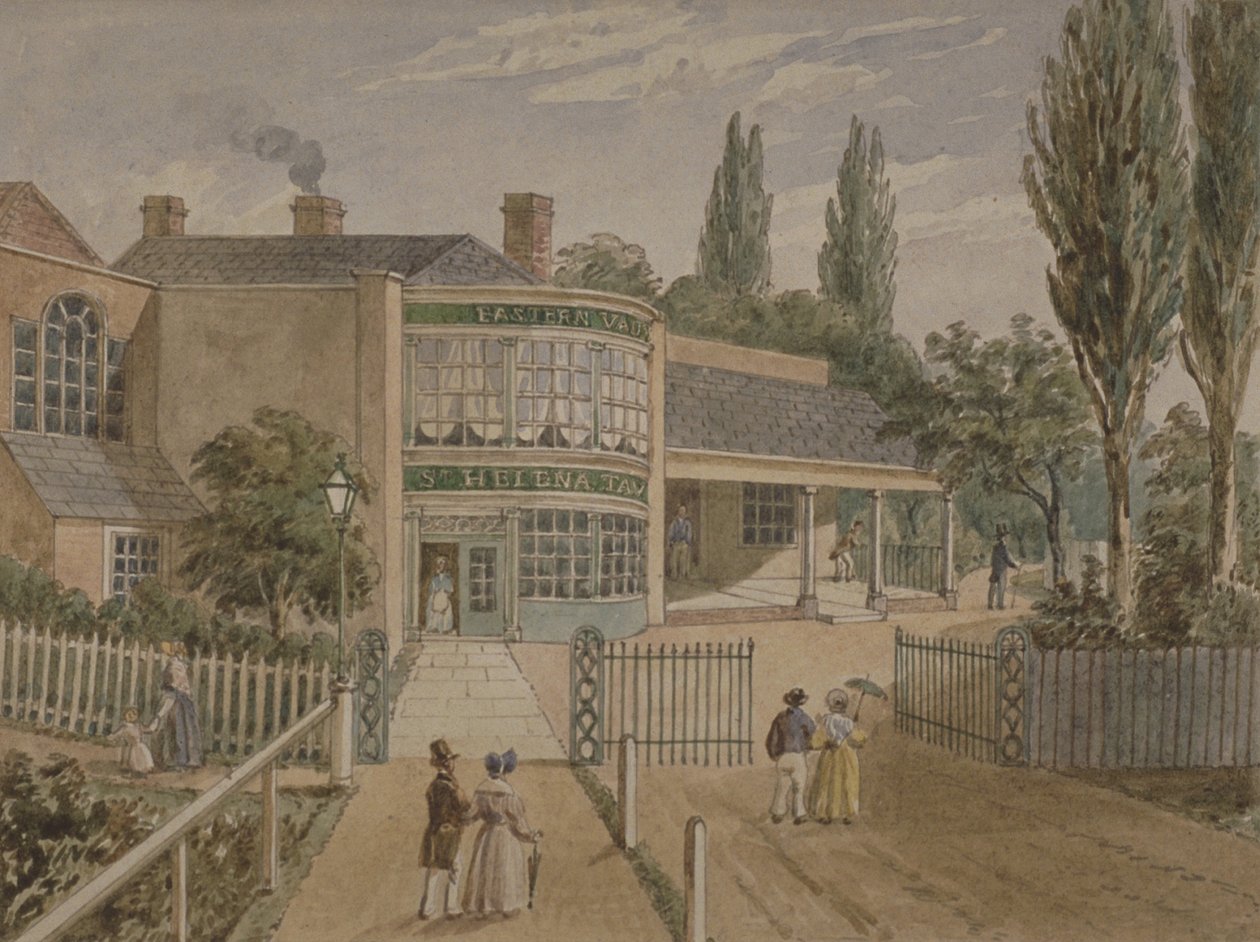 St Helena Tea-Gardens, Lower Road, Rotherhithe, c.1860 by English School