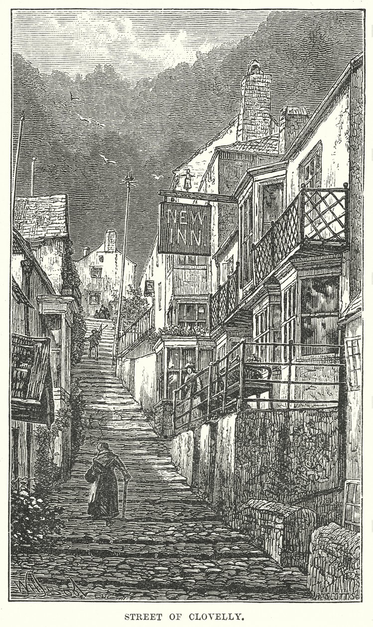 Street of Clovelly by English School