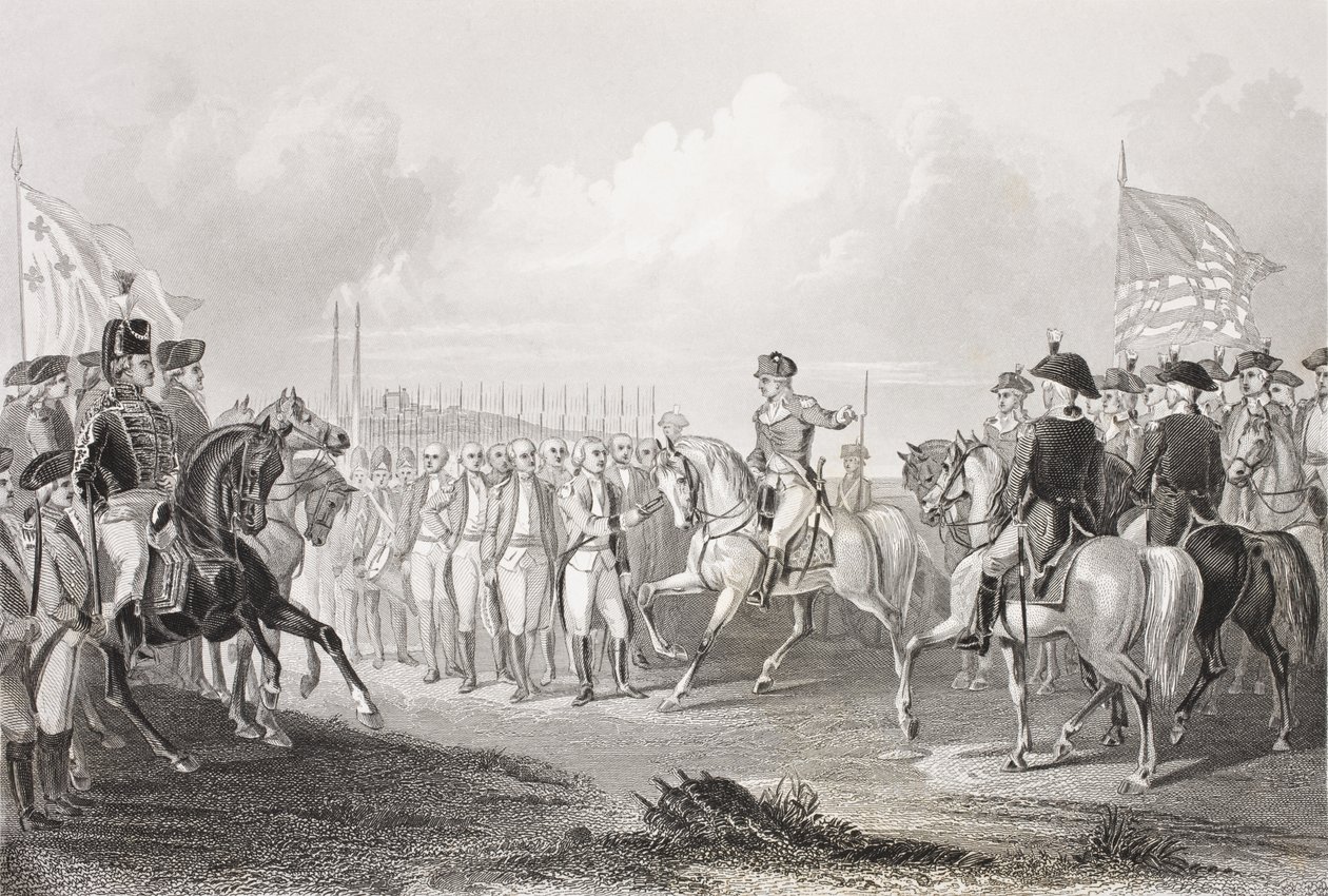 Surrender of Lord Cornwallis at York Town, Virginia, October 19, 1781, from 