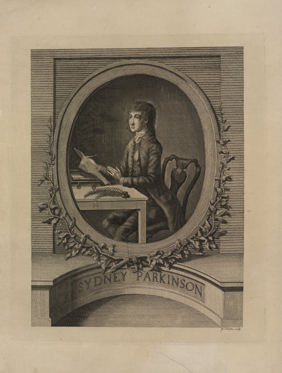 Sydney Parkinson, frontispiece from 