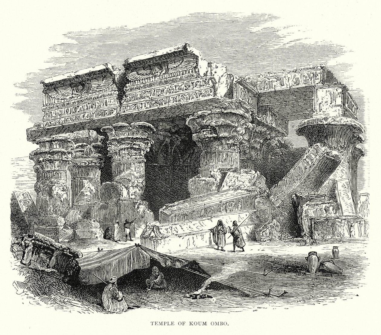 Temple of Koum Ombo by English School