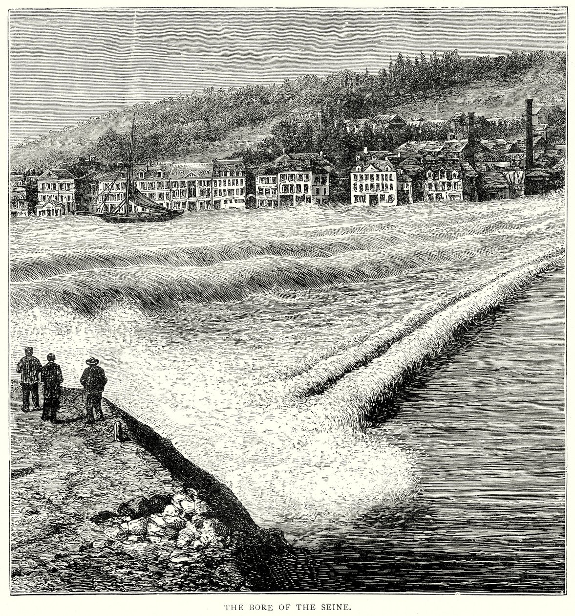 The Bore of the Seine by English School