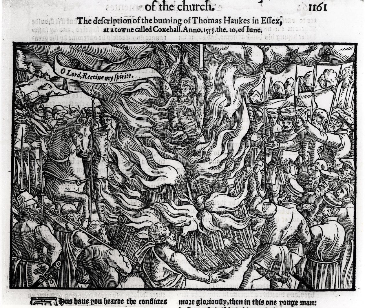 The Burning of Thomas Haukes, 10 June 1555, from 