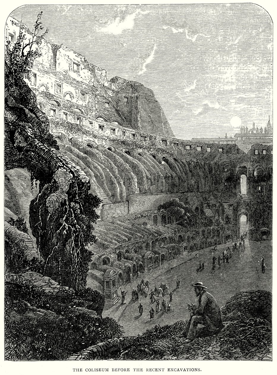 The Coliseum Before the Recent Excavations by English School