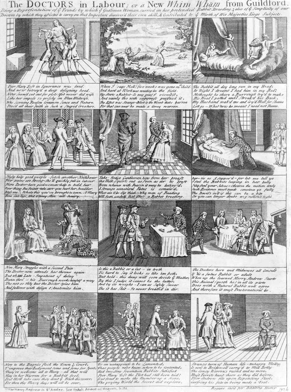 The Doctors in Labour, or a New Whim Wham from Guildford, 1726 by English School