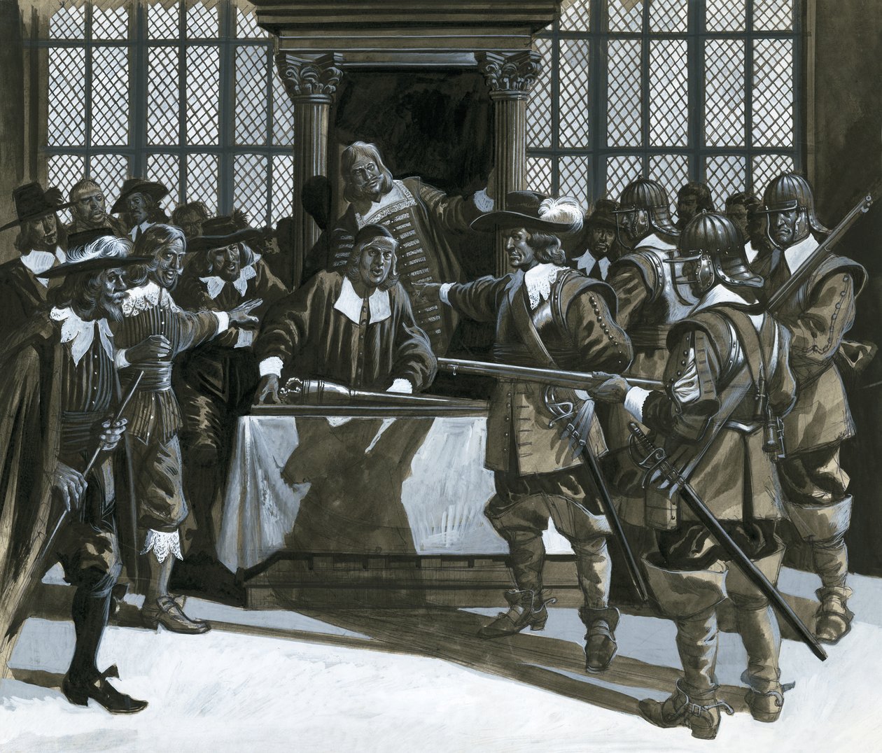 The Farmer who Ruled England, King Oliver the First by English School