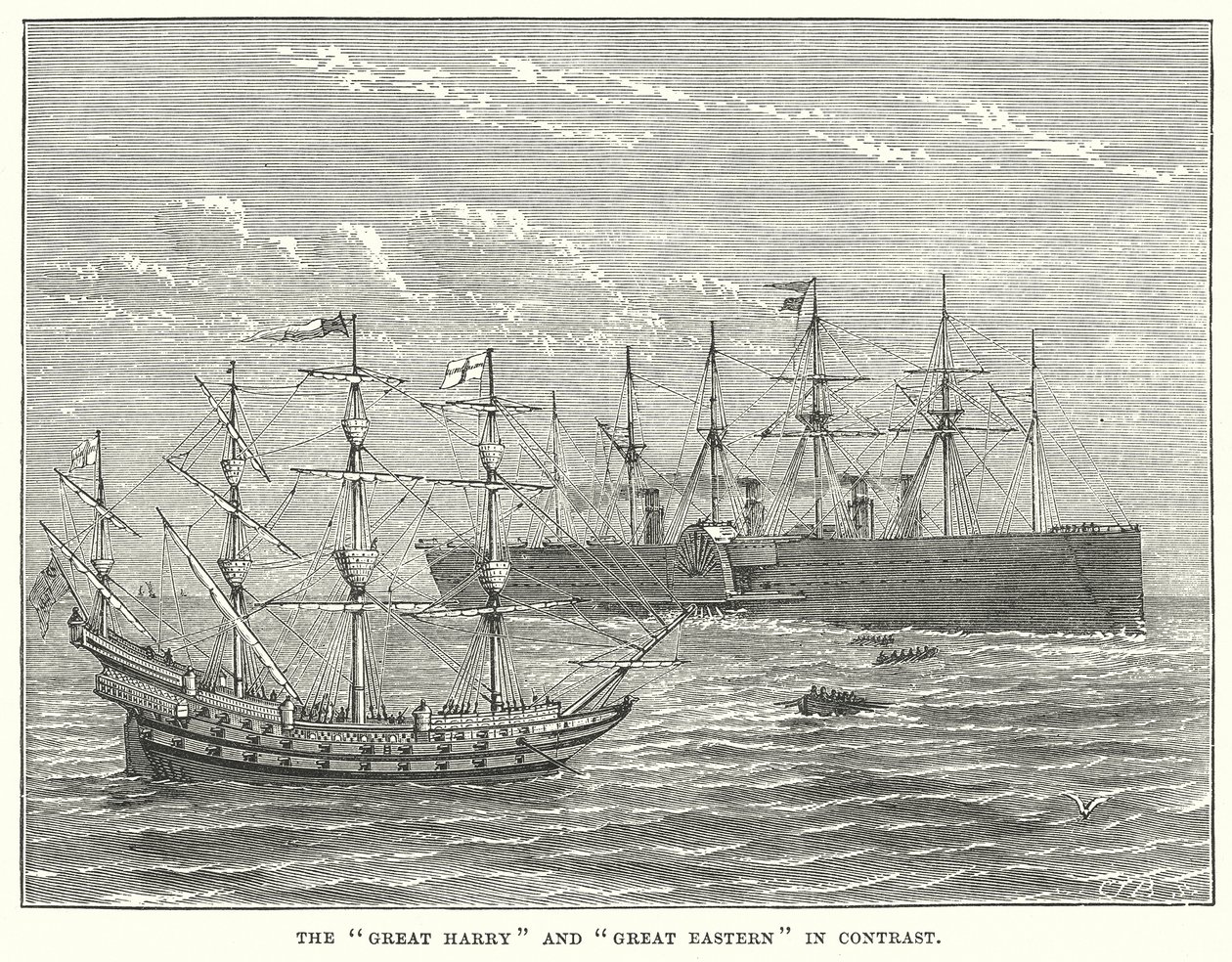 The "Great Harry" and "Great Eastern" in Contrast by English School