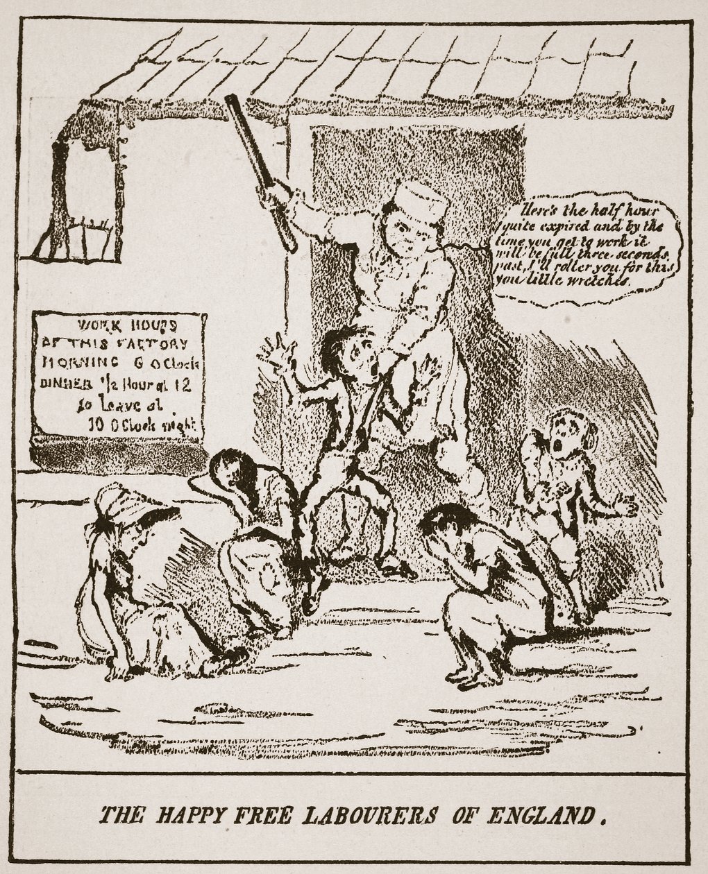 The Happy Free Labourers of England, from a print published in 1833, illustration from The Church of England: A History for the People by H.D.M. Spence-Jones by English School