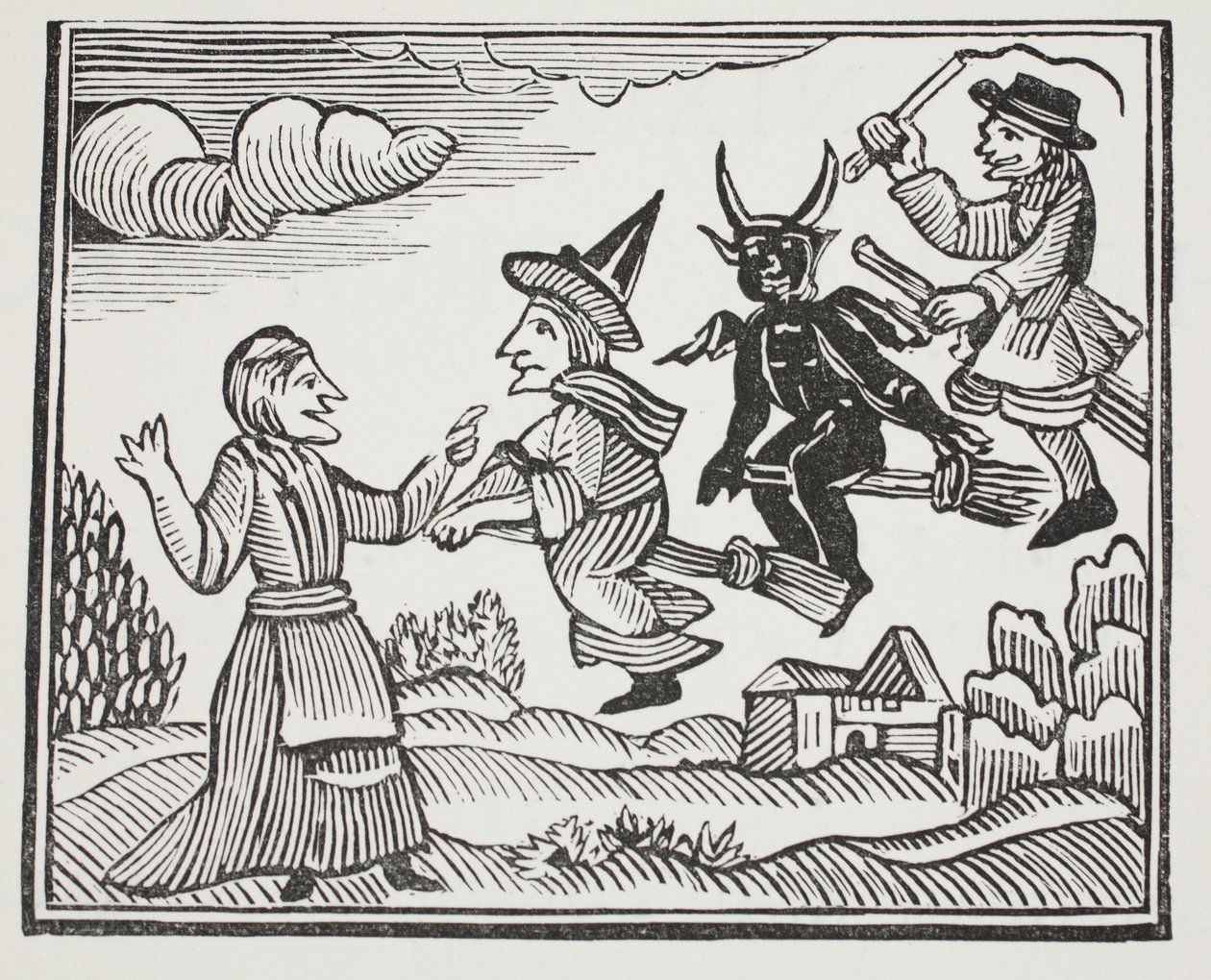The History of Mother Shipton, illustration from Chap-books of the Eighteenth Century by John Ashton, pub. 1882 by English School